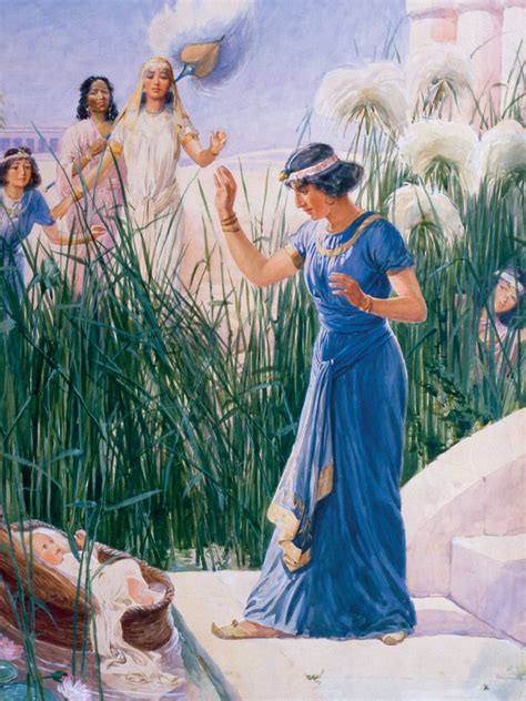 Moses In Bullrushes Found By Pharaoh S Daughter