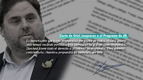 El Programa De Ana Rosa Carta Exclusiva De Junqueras Estoy En Prisión Sin Juicio Por Unos