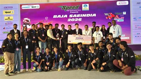 kletu team bags  rank  national level  baja sae india
