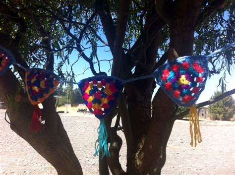 Banderines tejidos a crochet