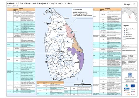 Sri Lanka: CHAP 2008 Planned Project Implementation (as of 29 May 2008 ...