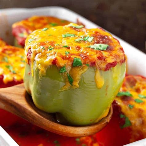 Classic Stuffed Peppers Are A Delicious Retro Recipe Bell Peppers Stuffed With A Flavorful Meat