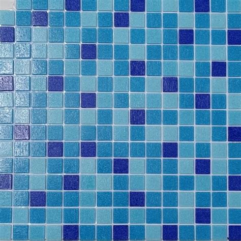 Flooring 4mm Blue Glass Mosaic Tiles For Swimming Pool Tiling At ₹ 45