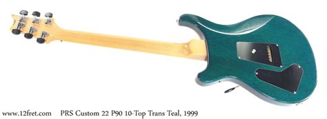 Prs Custom 22 P90 10 Top Trans Teal 1999