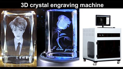 D D Photo Crystal Glass Gift Cube Laser Inner Engraving Machine