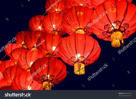 Chinese Nylon Red Lantern (Spring Festival Celebration) Stock Photo ...