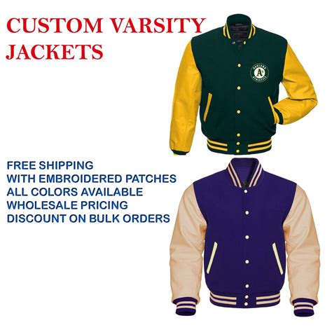 Design Your Own Varsity Jacket Custom Letterman Jackets Free Etsy Uk