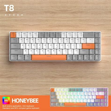 Computer Desktop Gaming Keyboard 68 Key Mechanical Keyboard Type C