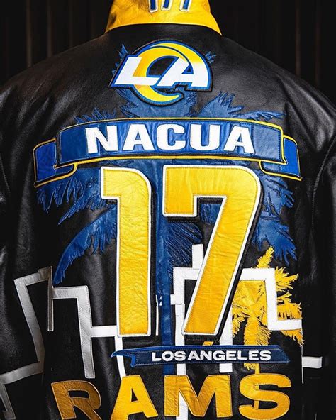 Puka Nacua LA Rams Leather Jacket | lajacket.com