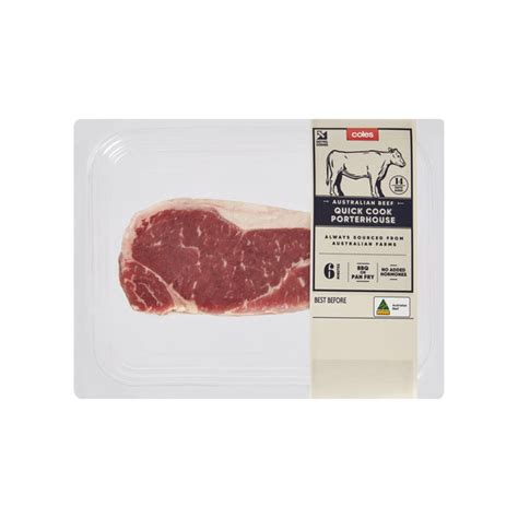 Buy Coles Beef Quick Vsp Porterhouse Steak 180g Coles