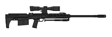 Sniper Rifle Pixel Art