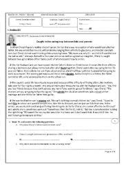 Test For Second Year Secondary Education Esl Worksheet By Zeineb