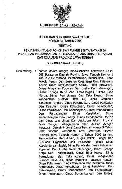 Pdf Gubernur Jawa Tengah Jdih Provinsi Jawa Tengah Penjabaran