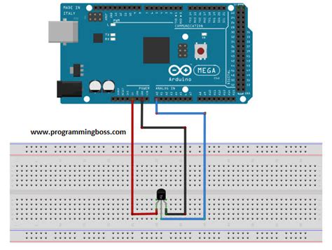 Lm Temperature Sensor And Arduino Temperature Monitor Using Lcd Display