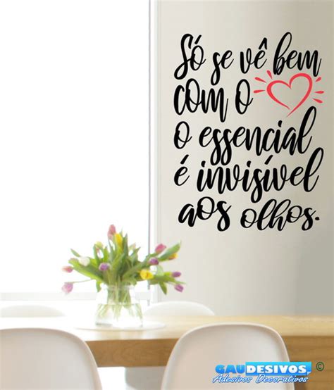 Adesivo Decorativo Frase S Se V Bem O Cora O Elo