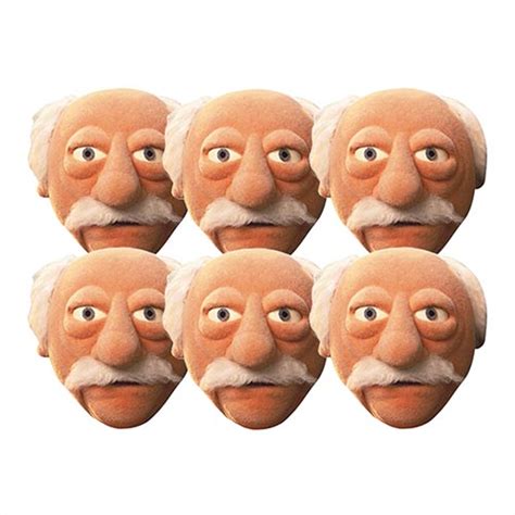 Waldorf The Muppets Disney Cardboard Face Masks Pack Of 6 Partyrama