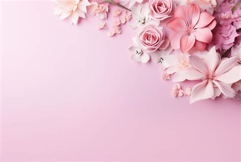 Beautiful pink flowers on pink background. 25480944 Stock Photo at Vecteezy