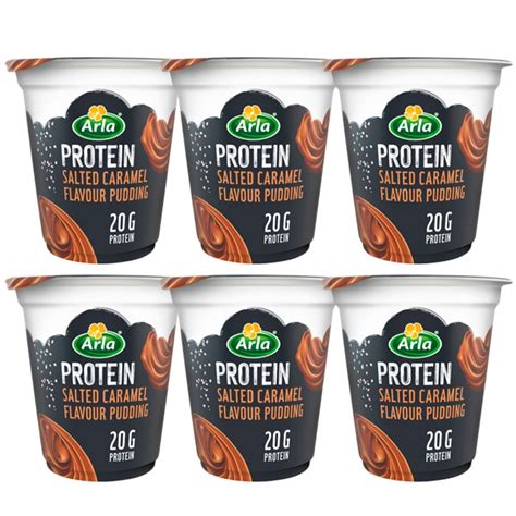 Protein Pudding Arla Salted Caramel No Added Sugar EBag Bg