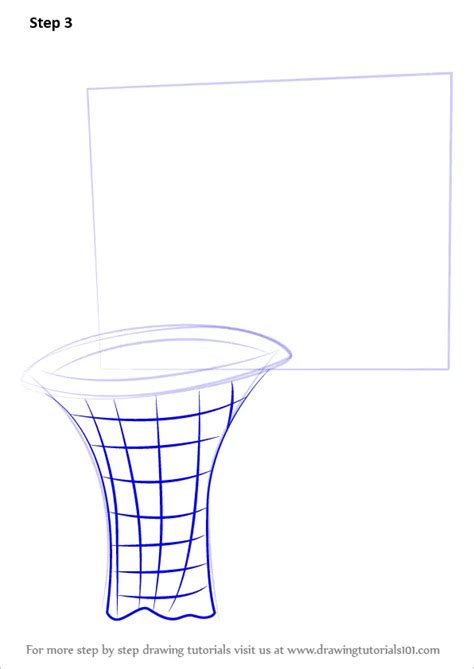 Learn How to Draw Basketball Hoop (Other Sports) Step by Step : Drawing Tutorials