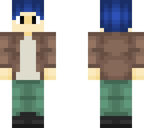 Blue hair boy | Minecraft Skin