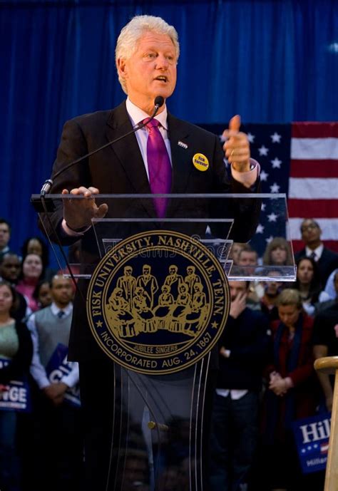 President Bill Clinton Giving Speech Editorial Image Image Of Giving