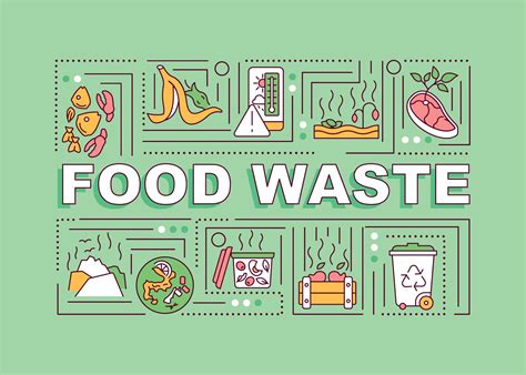 Food Waste Word Concepts Banner 2061981 Vector Art At Vecteezy