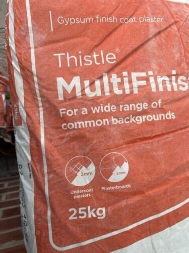 10 X Thistle MultiFinish Plaster 25 Kg 5015341060687 EBay