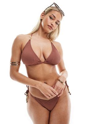 Ivory Rose Poitrines généreuses Bikini Marron ASOS