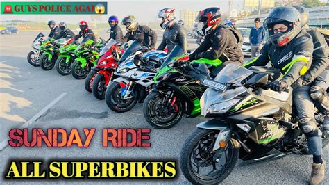 Sunday Ride Superbike Riders Police Agai Guys Superbike