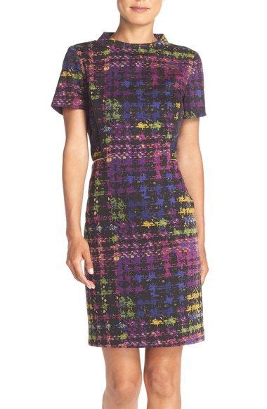 Tahari Print Ponte Sheath Dress Nordstrom