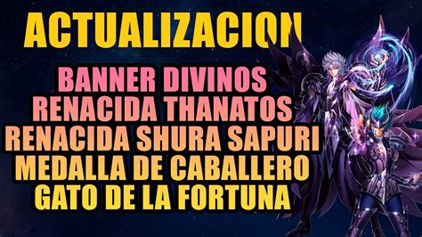 BANNER DIVINOS RENACIDA DE THANATOS Y SHURA SAPURI GATO DE LA FORTUNA