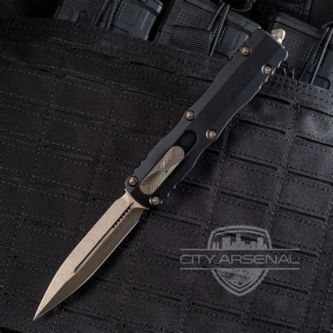 Microtech Dirac Delta, OTF Knife, D/E, Bronze Standard (227-13) | UPC: