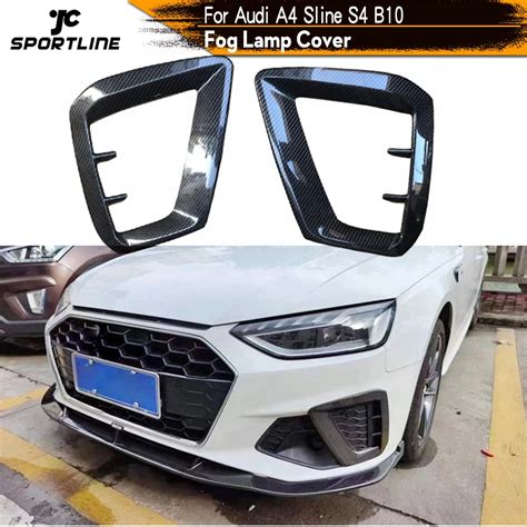 Car Front Bumper Fog Lamp Covers Trims For Audi A4 S Line S4 B10 Sedan 2020