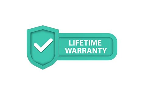 Premium Vector Lifetime Warranty