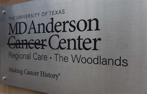 Md Anderson Cancer Center Opening Outpatient Clinic In The Woodlands