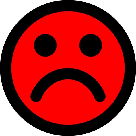 Download Red Sad Face Emoji