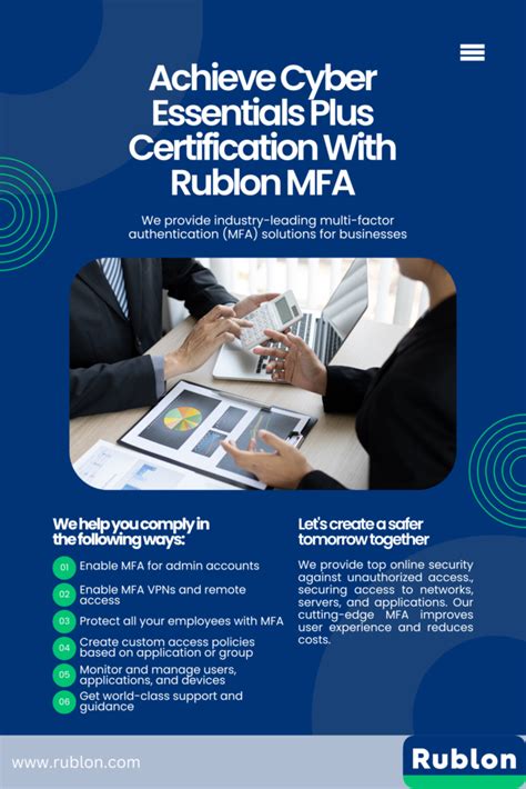 Achieve Cyber Essentials Plus Certification With Mfa Rublon