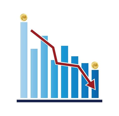 Graphique Barres Du Rapport D Activit Fl Che Graphique Rouge Vers