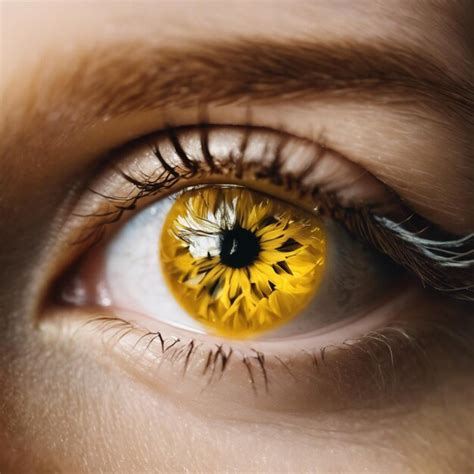 Premium Photo | Sunny Glow Exploring the Radiance of Yellow Eyes