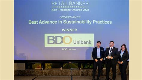 BDO Wins Best Advance In Sustainability Practices Balikas News Network