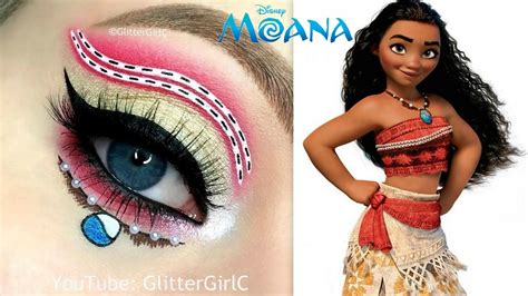 DISNEY MOANA Makeup Tutorial - YouTube