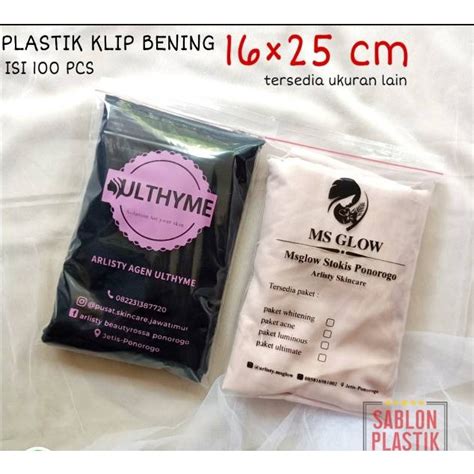 Jual Plastik Baju Plastik Klip Sablon Plastik Hijab Plastik