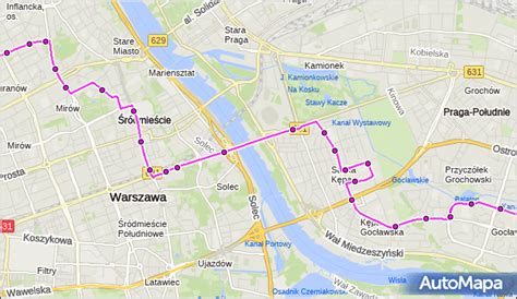 Autobus 111 trasa ESPERANTO GOCŁAW ZTM Warszawa na mapie Targeo