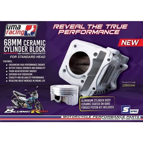 UMA Racing Cylinder Ceramic Block For Raider 150 HIGH PERFORMANCE