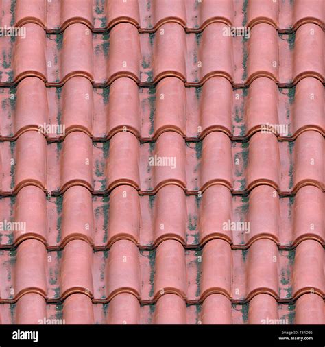 Spanish Tile Roofing Seamless Texture Tile Stock Photo Alamy