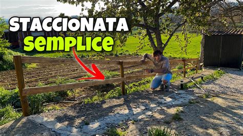 COSTRUISCO UNA STACCIONATA CON 2 PALLET YouTube