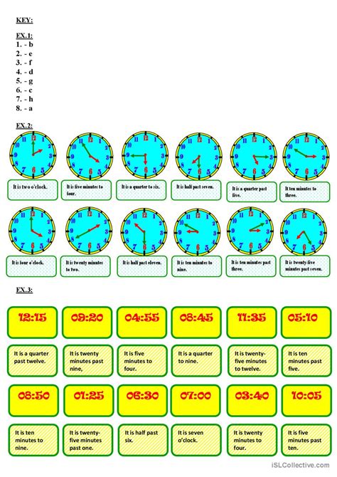 Can You Tell Me The Time Please English Esl Worksheets Pdf And Doc