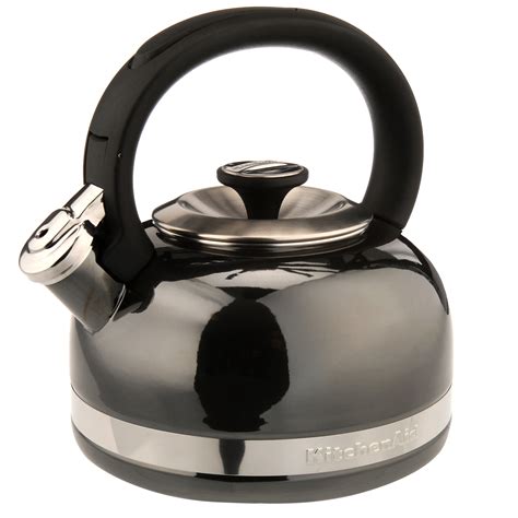 Kitchenaid Whistling Porcelain Enamel Kettle L Black Nortram