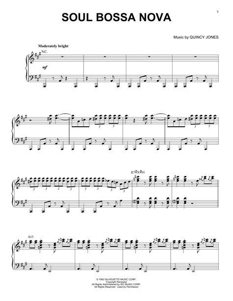 Soul Bossa Nova By Quincy Jones Sheet Music For Piano Solo At Sheet