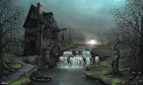 Water Mill by AnkOrc on DeviantArt